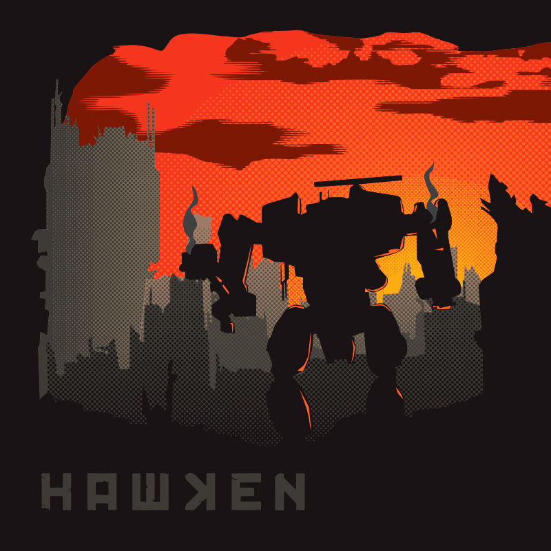 Hawken - Halftoned Illustration