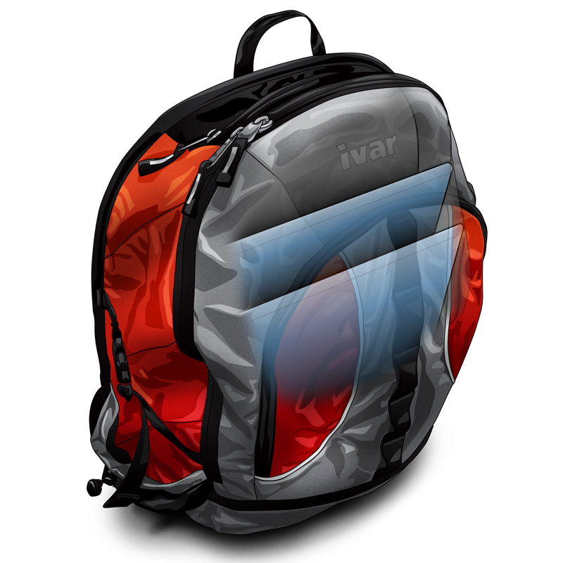Ivar - Backpack Illustration